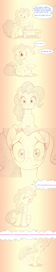 Ponies react to separation: Pinkie Pie