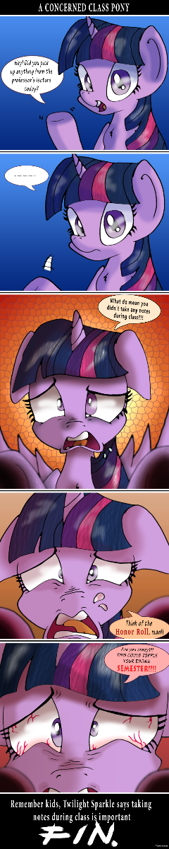 A Concerned Class Pony [Comic Version]