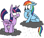 When danger makes me want to hide, you’ll Rainbow Dash to my side