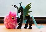 Queen Chrysalis and Fluffle Puff
