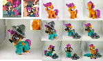 Scootaloo plushie in disguise costume (removable)