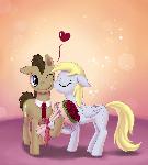 Derpy Kissing Doctor Whooves