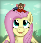 Fluttershy and Fievel Mousekewitz