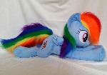 large pillow plush Rainbow Dash