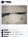 Gollum Shows Off His Shotgun on Facebook