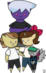 The Four Main Character(Chibi style)