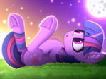 Twilight Sparkle is between day and nigh