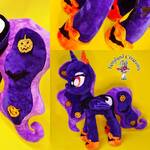 Handmade Halloween Luna, MLP custom plush