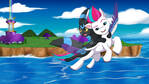 Flying above Equestria