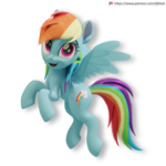 Flying Rainbow Dash