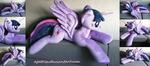 Life size 55in (laying down)Twilight Sparkle plush
