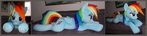 lifesize Rainbow plush