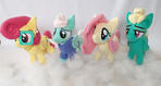 Fluttershy and Family Plushies