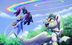 Rainbow Dash Triumphant! (Tsitra360)