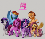 Mane 6 in My Little Pony new generation [remake]