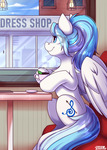 Pegasus in cafe (Commission)