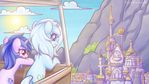 Comm: Flying above Canterlot