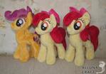 Scootaloo and Apple Bloom for sale