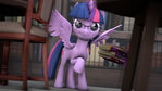 Twilight Sparkle in the library [SFM]