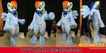 Rainbow Dash Cosplay Fursuit Pegasus Rainbow Pony