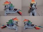 MLP Seapony Rainbow Dash Plush (commission)