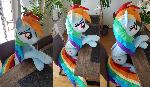 Lifesize Rainbow Dash 50 inches / 130cm long!
