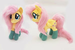 Fluttershy small plush with faux fur