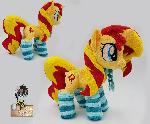 Sunset Shimmer plushie with scarf and socks
