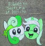 Chalk tribute to Silly Lyra