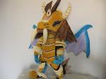 MLP-PLUSH-PRINCESS EMBER in armor-20 inches