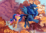 Flying Forest Luna and Scootaloo