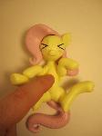 Fluttershy is uncomfortable with bellyrubs