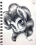Pinkie Pie Pen Sketch