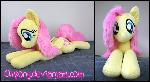 34in laying Fluttershy v2
