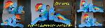 Giant life-size(laying down) Rainbow Dash for sale