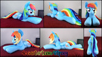 56 inch Lifesize Rainbow Dash plush