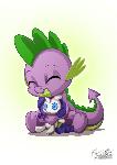 Spike Hugs Rarity Doll