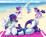 unicorn beach vacation