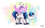 Shining Armor and Flurry Heart