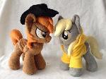 Plushie Calamity and Derpy