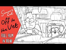 Off to the Vet (Full Film In B&W!) - A Simon's Cat Special