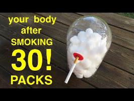 Comment fumer 30 paquets épaves vos poumons ● Vous devez voir ça!