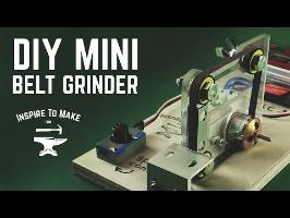 DIY Belt Sander machine - World Smallest Belt Grinder [ How To ]