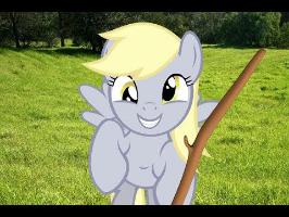 Playing Fetch With Derpy