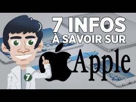 7 infos à savoir sur Apple