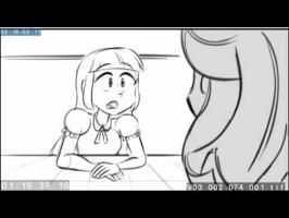 Sunset Shimmer and Twilight Sparkle in the cafe - Friendship Games [Deleted Scene]
