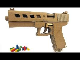 How To Make Cardboard Gl0ck 19 That Sh00ts - With Magazine