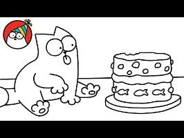 Purrthday Cake (A 10th Birthday Special) - Simon's Cat | BLACK & WHITE