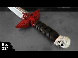 finalisation (ponçage, peinture, weathering) épée inquisiteur warhammer 40k imprimé en 3D - Ep 221