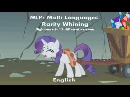 MLP FiM - Rarity Whining - Multi Language